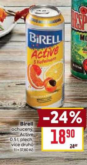 Birell ochucený, Active 0,51, plech