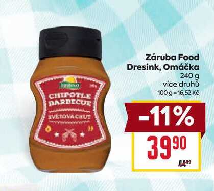 Záruba Food Dresink, Omáčka 240 g 