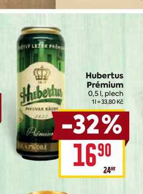 Hubertus Prémium 0,51, plech