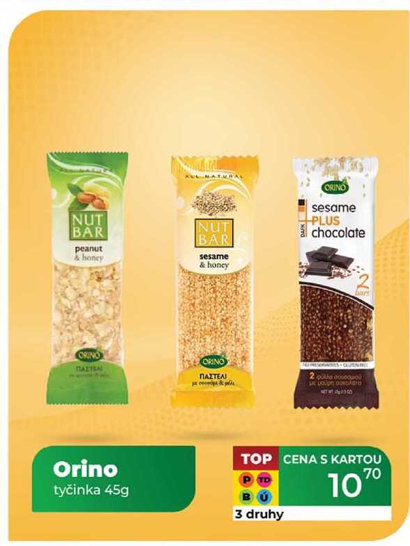 Orino tyčinka 45g   v akci
