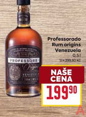 Professorado Rum origins Venezuela 0,5l