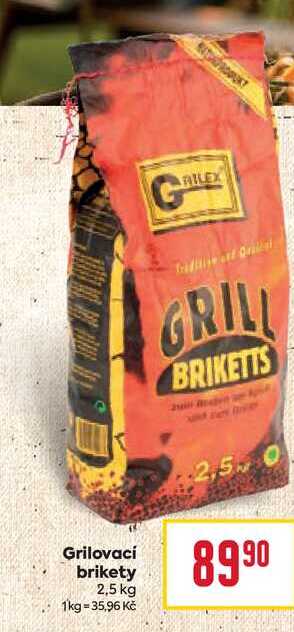 Grilovací brikety 2,5 kg 