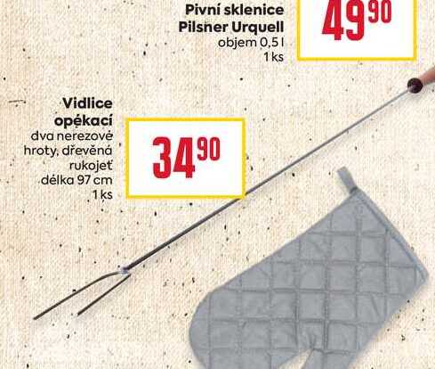 Vidlice opékací dva nerezové hroty, dřevěná rukojeť délka 97 cm 1 ks 