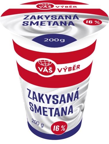 VÁŠ VÝBĚR Zakysaná smetana, 200 g v akci