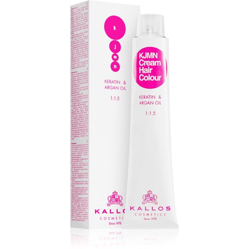 Kallos KJMN Professional Cream Hair Colour Keratin & Argan Oil barva na vlasy s keratinem a arganovým olejem odstín 7.31 Cappuccino 100 ml