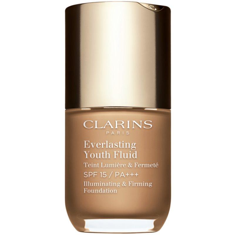 Clarins Everlasting Youth Fluid Foundation rozjasňující make-up SPF 15 odstín 114 Cappuccino 30 ml