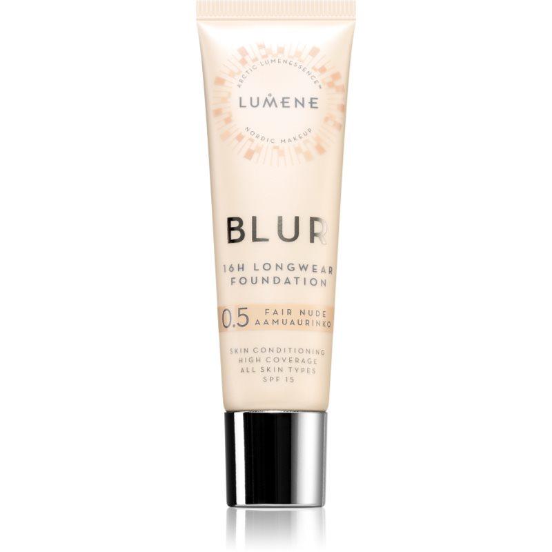 Lumene Blur 16h Longwear dlouhotrvající make-up SPF 15 odstín 0,5 Fair Nude 30 ml