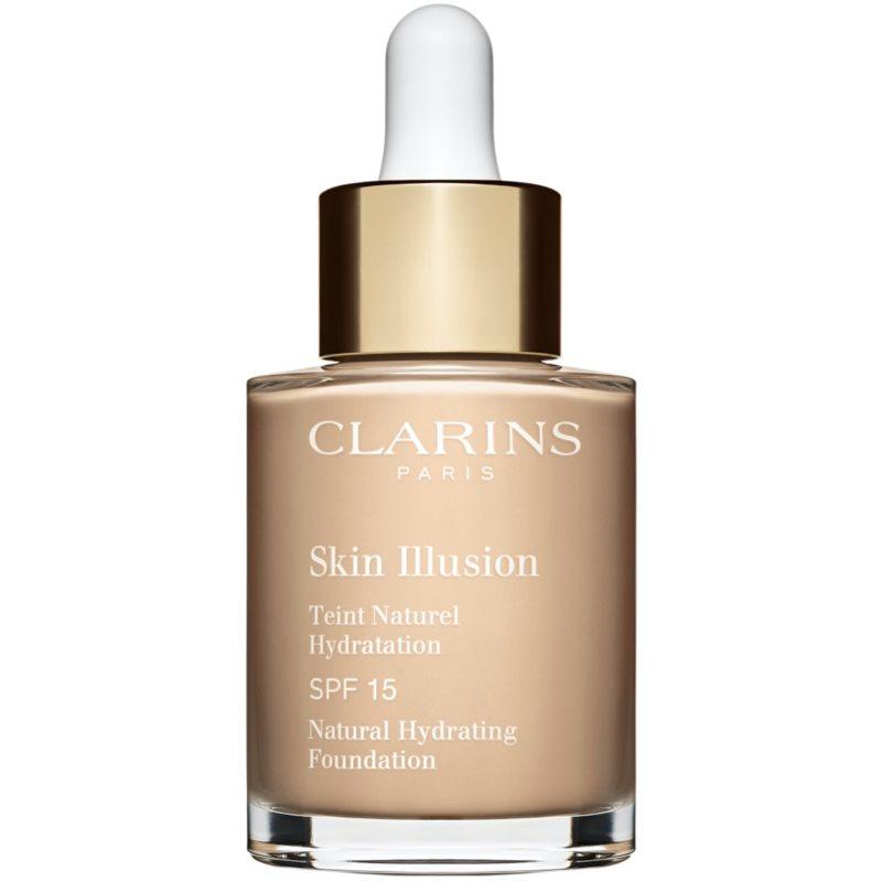 Clarins Skin Illusion Natural Hydrating Foundation rozjasňující hydratační make-up SPF 15 odstín 105N Nude 30 ml