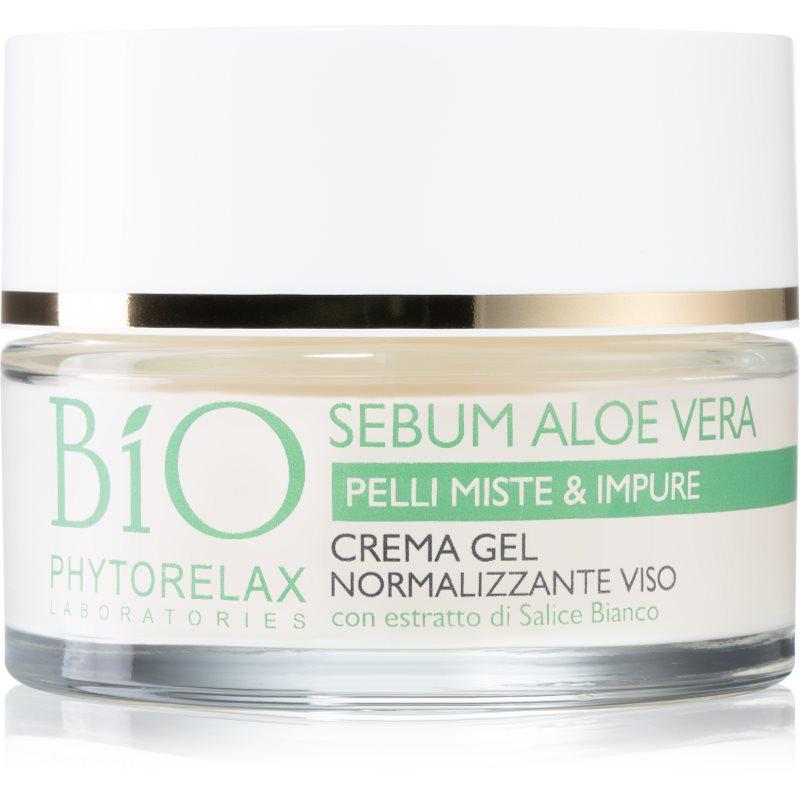 Phytorelax Laboratories Bio Sebum Aloe Vera hydratační gel krém na redukci mastnoty pleti 50 ml