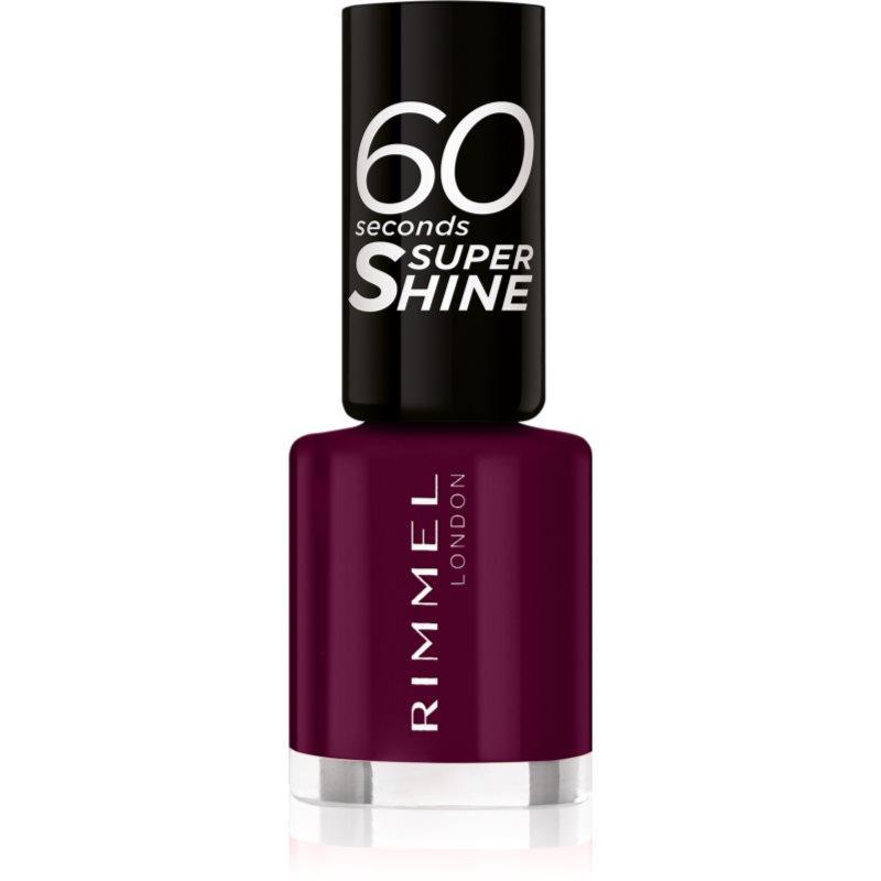 Rimmel 60 Seconds Super Shine lak na nehty odstín 712 Berry Pop 8 ml