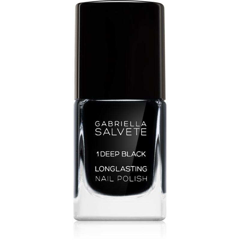 Gabriella Salvete Longlasting Enamel dlouhotrvající lak na nehty s vysokým leskem odstín 01 Deep Black 11 ml