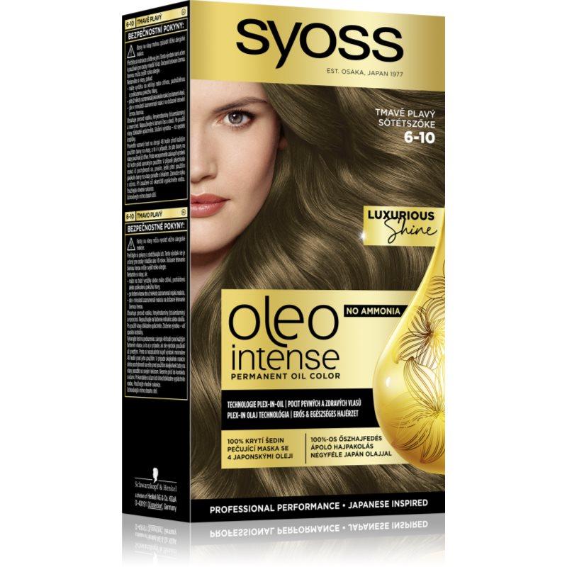 Syoss Oleo Intense permanentní barva na vlasy s olejem odstín 6-10 Tmavě plavý 1 ks