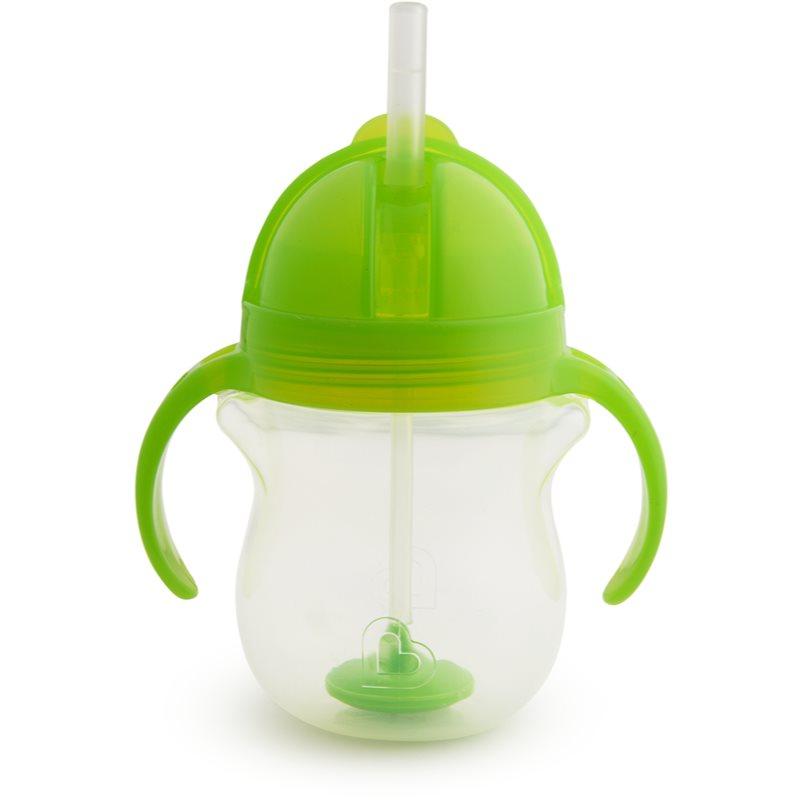 Munchkin Click Lock™ Tip & Sip hrnek s brčkem se závažím Green 6 m+ 207 ml