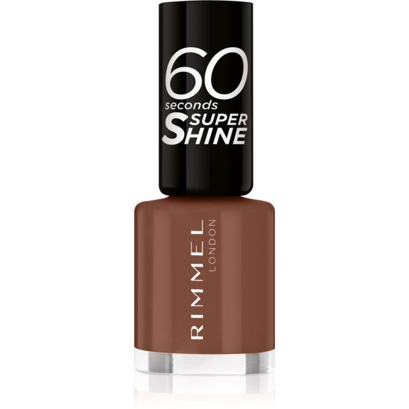 Rimmel 60 Seconds Super Shine lak na nehty odstín 140 Chocolate Eclipse 8 ml