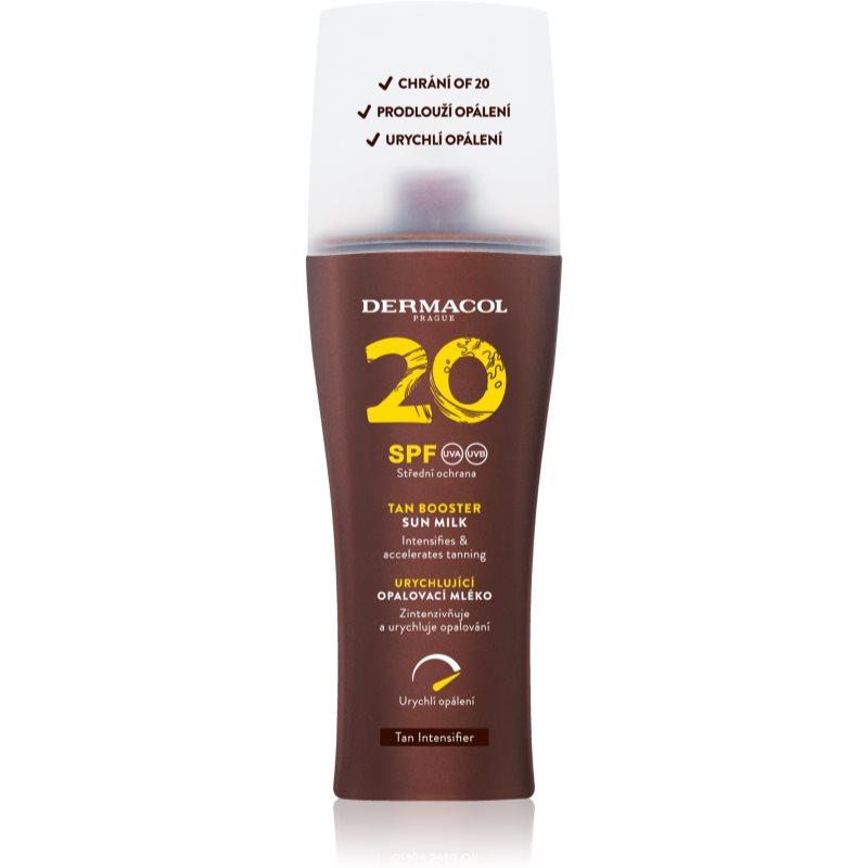Dermacol Sun Tan Booster ochranné mléko urychlující opalování SPF 20 200 ml
