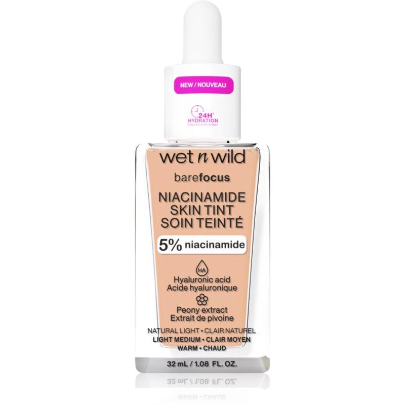 Wet n Wild Bare Focus Niacinamide Skin Tint lehký hydratační make-up odstín Natural Light (Cool) 32 ml