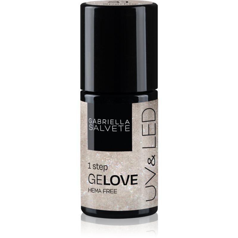 Gabriella Salvete GeLove gelový lak na nehty s použitím UV/LED lampy 3 v 1 odstín 31 Sparkle 8 ml