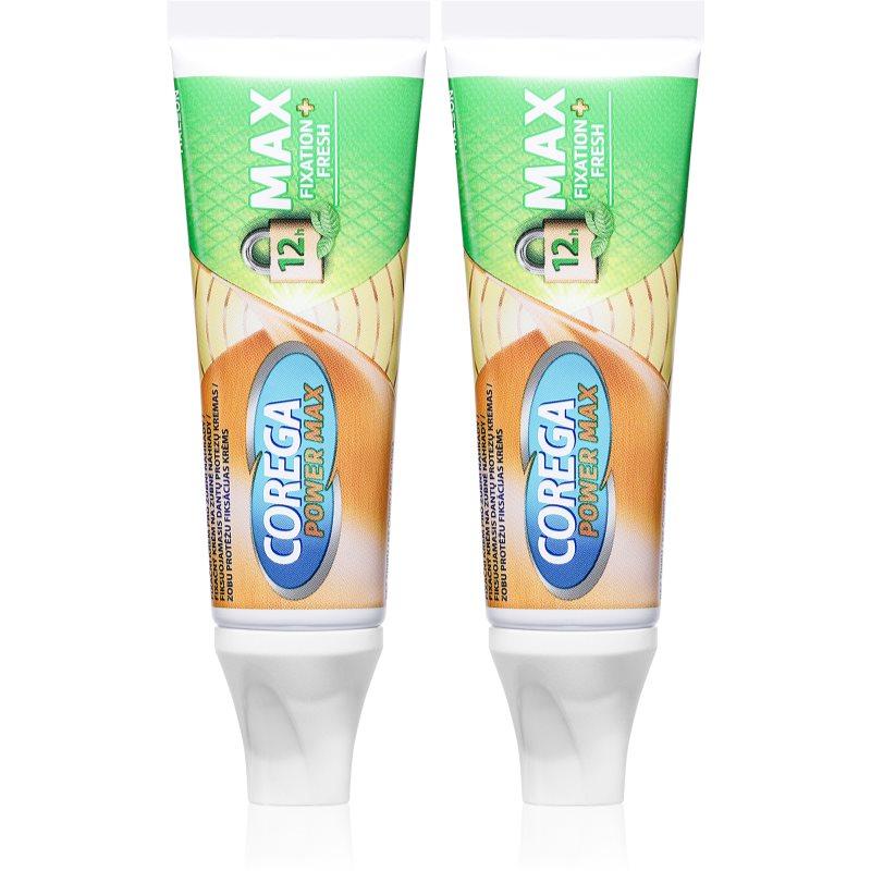 Corega Powermax Fixation Fresh fixační gel na zuby 2x40 g