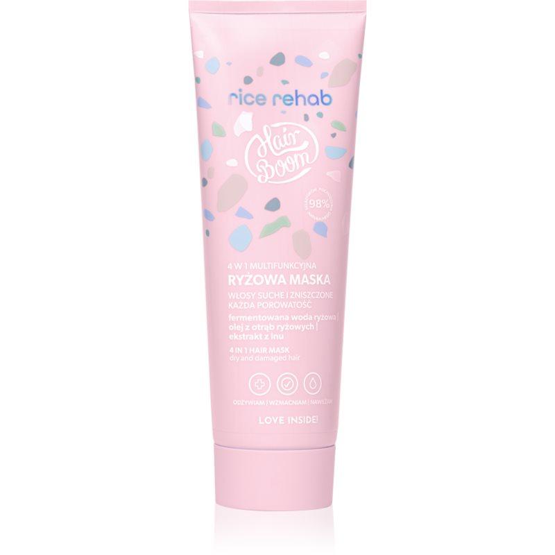 BodyBoom HairBoom Rice Rehab- 4 in 1 Multifunctional Rice Hair Mask vlasová maska pro jemné a poškozené vlasy 200 ml