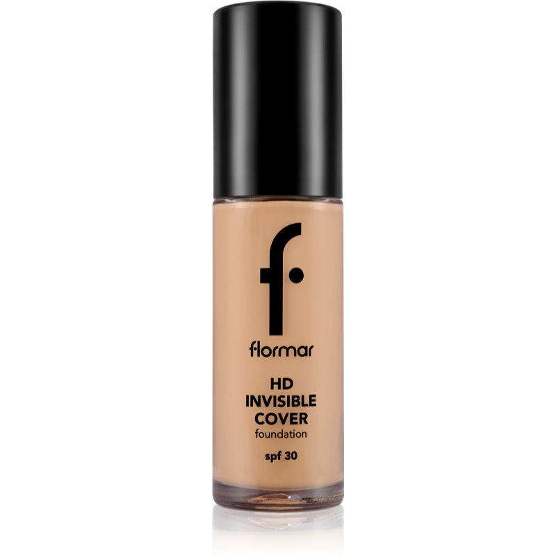 flormar HD Invisible Cover Foundation lehký make-up s rozjasňujícím účinkem SPF 30 odstín 090 Golden Natural 30 ml