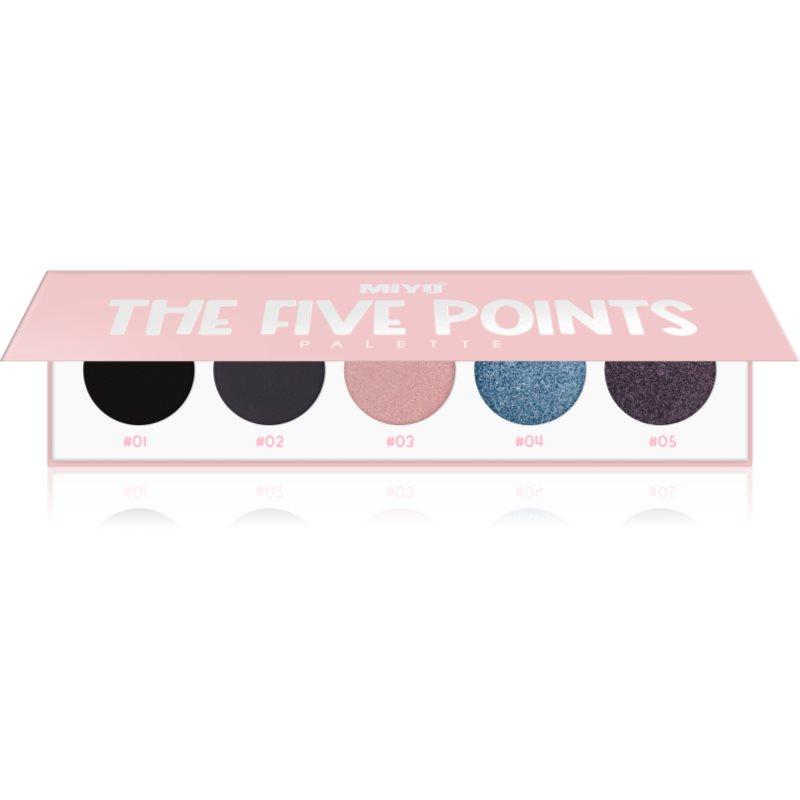 Miyo Eyeshadow The five points paletka očních stínů odstín 1 ks