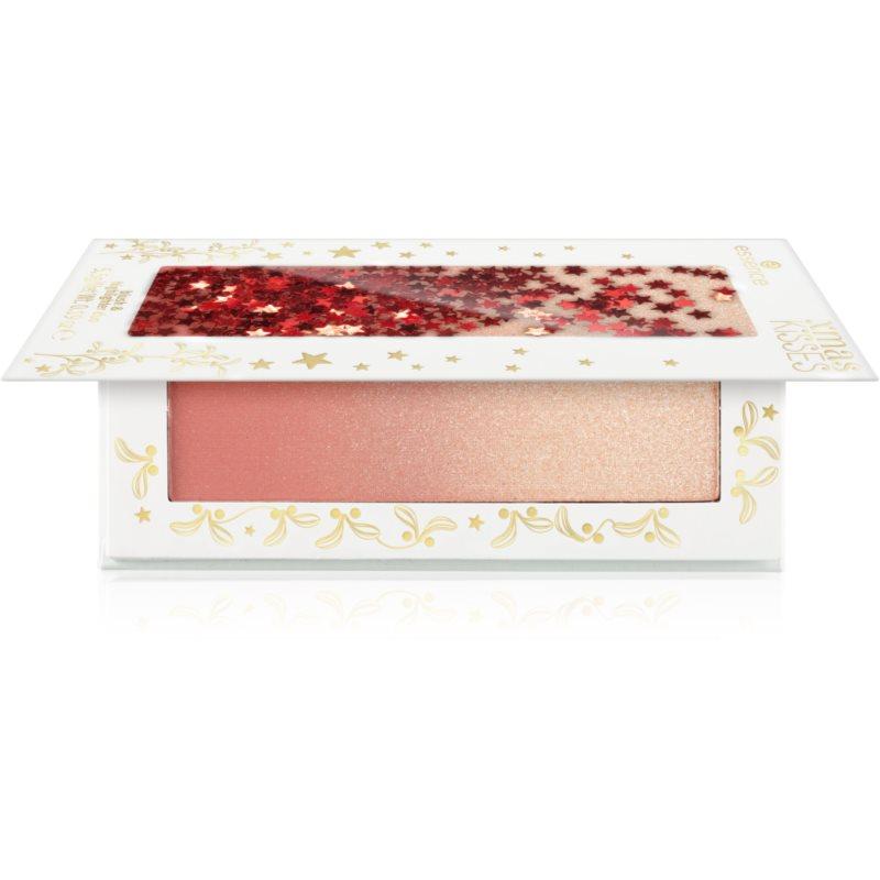 essence xmas KiSSES tvářenka s rozjasňovačem odstín Under The Mistleglow! 5.5 g