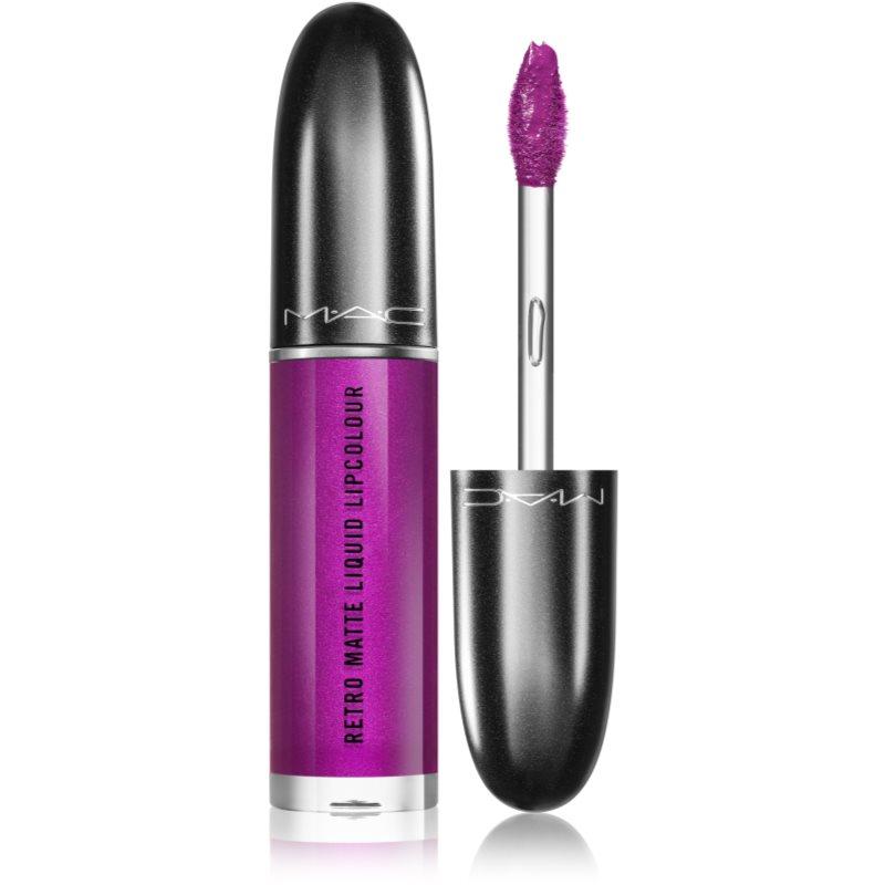 MAC Cosmetics Retro Matte Liquid Lipcolour matná rtěnka s metalickým efektem odstín 5 ml