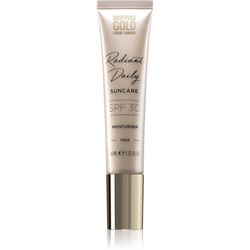 Dripping Gold Luxury Tanning Daily Moisturiser hydratační krém na obličej SPF 30 40 ml