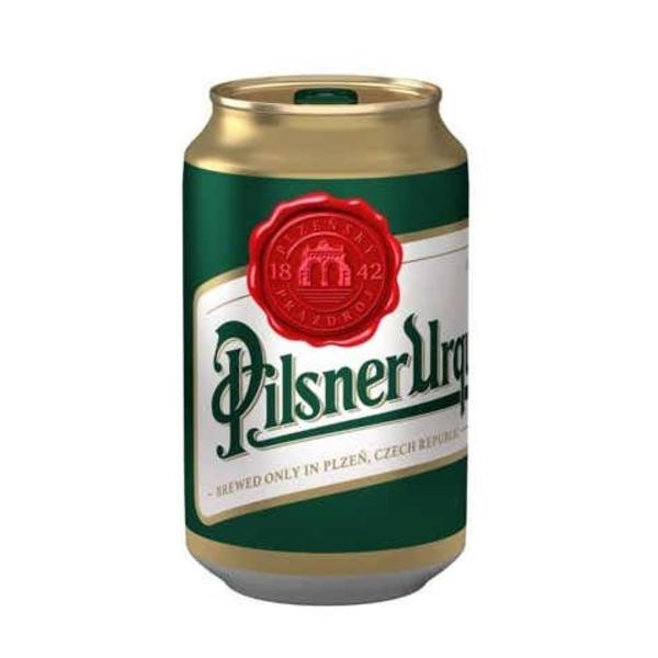 Pilsner Urquell světlý ležák, plech v akci
