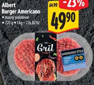 Albert Burger Americano, 220 g