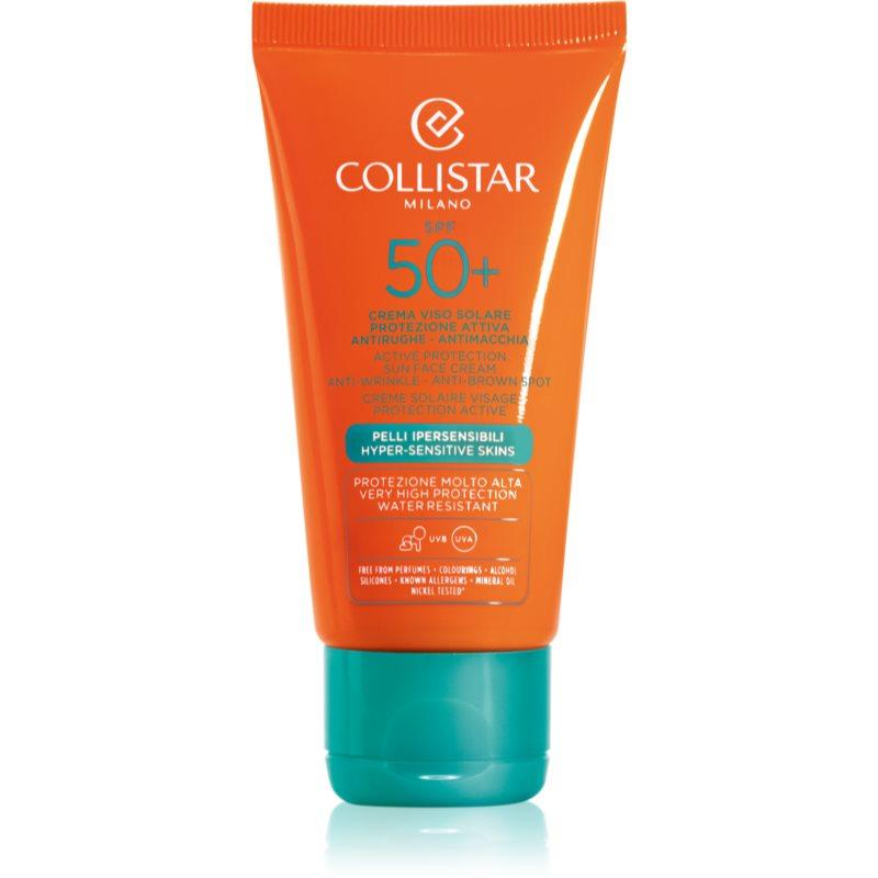 Collistar Special Perfect Tan Active Protection Sun Face Cream protivráskový krém na opalování SPF 50+ 50 ml