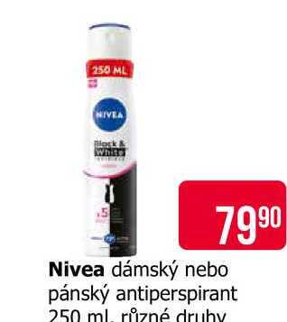 Nivea antiperspirant ve spreji 250ml, vybrané druhy