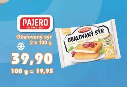 PAJERO OBALOVANÝ SÝR 2x 100g