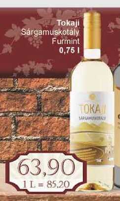 Tokaji Sárgamuskotály Furmint 0,75l