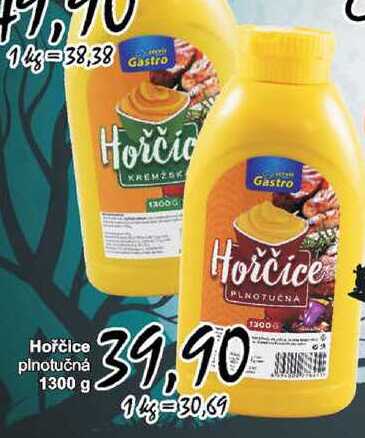 Hořčice plnotučná 1300 g 