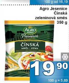 Agro Jesenice Čínská zeleninová směs 350 g