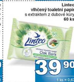Linte vlhčený toaletní papír s extraktem z dubové kury 60 ks 