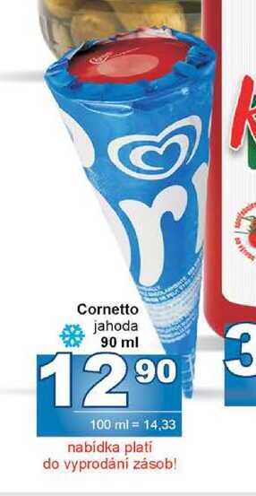 Cornetto jahoda 90 ml 