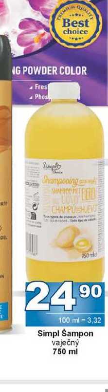 Simpl Šampon vaječný 750 ml 