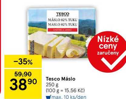 Tesco Máslo, 250 g 