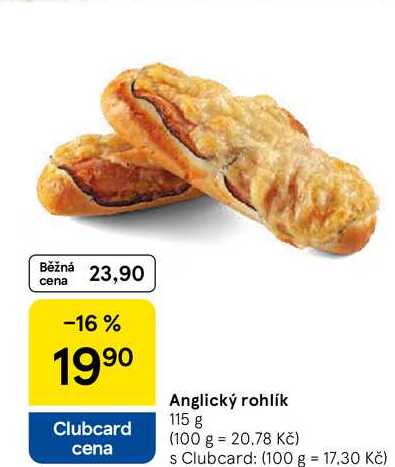 Anglický rohlík, 115 g 