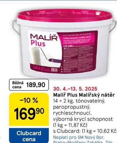 Malíř Plus Malířský nátěr 14+2 kg
