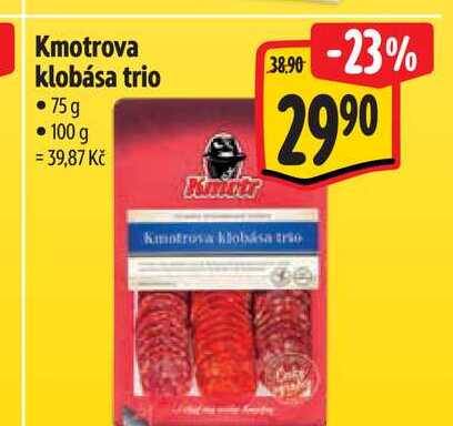 Kmotrova klobása trio 75 g  