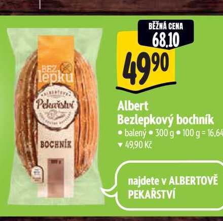  Albert Bezlepkový bochník 300 g 