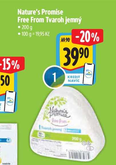 Nature's Promise Free From Tvaroh jemný  200 g 