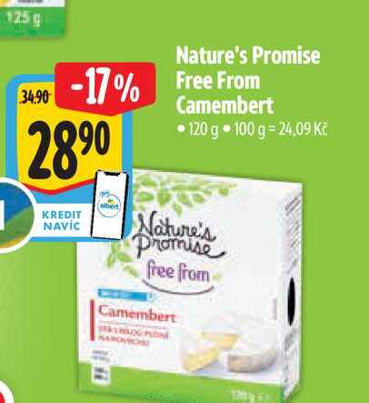   Nature's Promise free from Camembert  120 g