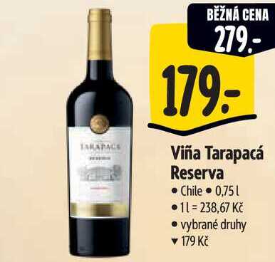  Viña Tarapacá Reserva  0,75 l