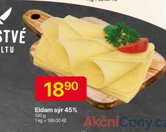 Eidam sýr 45% 100 g 