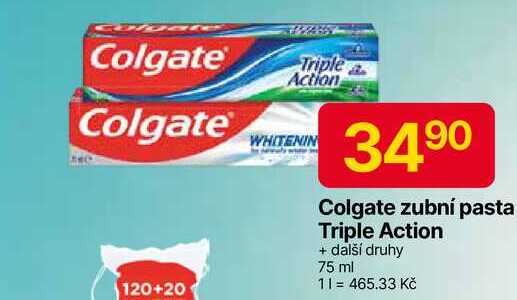Colgate Triple Action Zubní pasta 75ml