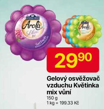 Gelový osvěžovač vzduchu Květinka mix vůní 150 g